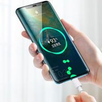 Kabel Data USB C pengisi daya cepat, ponsel Android tipe C, pengisian cepat, 5A, 1M, kabel Data USB C, pengisian cepat, 40W PD