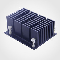RUIQUAN RQ-64-005Y 6063 alliage Rectangle dissipateur de chaleur T3-T8 tempérament 1% tolérance finition anodisée LED CNC coupe Guangdong origine