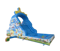 Glissière de château gonflable pour enfants de maison de rebond de fête en gros d'usine sautant toboggan de piscine gonflable