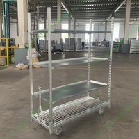 Chine Muliti Étagères Transport des plantes Chariot danois CC Chariot à fleurs roulant avec roues