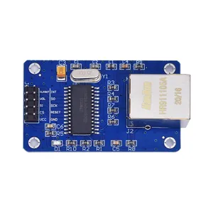 Spot stock ENC28J60 LAN Ethernet Network Board Module 25MHZ Serial Communication Crystal AVR 51 LPC STM32 3.3V