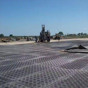 Tapis de protection du sol en HDPE, tapis de route temporaire, panneau d'accès robuste pour chantier de construction, allée de circulation pour projets miniers et pétroliers - Product Image 5