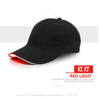 Gorra de béisbol con luces LED de colores para correr al aire libre, gorras de vaquero de nuevo diseño personalizadas al por mayor