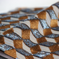 Housse de coussin décorative de luxe - Coussin tissé haut de gamme avec fermeture éclair invisible pour canapé, lit, décoration intérieure (personnalisable)
