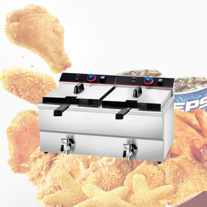 <span class=keywords><strong>Friteuse</strong></span> électrique commerciale robuste ybao, appareil à friture avec 2 cuves, 2 panier, grande capacité, pour faire des Chips pour pommes de terre - Product Image 2