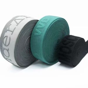 Nylon <b>Webbing</b> Elastic Band Mens Underwear Elastic Waistband Customized Embossed Jacquard Woven Strap Customized Colors Width - Product Image 1