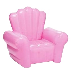 Silla inflable rosa para el trono, sillón resistente de PVC - Product Image 1