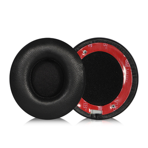 Coussinets d'oreille de remplacement pour casques supra-auriculaires sans fil <span class=keywords><strong>BEATS</strong></span> <span class=keywords><strong>Solo</strong></span> <span class=keywords><strong>2</strong></span>/3 en peau d'agneau - Isolation acoustique anti-bruit - Product Image 4