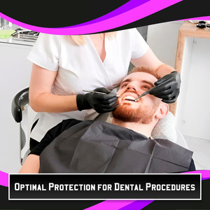 Bavaglini Dentali Monouso in Plastica SJ 13x18\" a 3 Strati Impermeabili Assorbenti Personalizzati per Saloni di Bellezza e Unghie Uso per Tatuaggi - Product Image 6