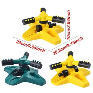 Arroseur à engrenages 360° 25 cm en plastique, arrosage automatique de pelouse pour jardin et villa, avec raccord rapide - Product Image 1