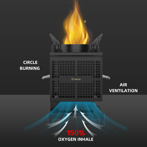 KEON Réchaud à <span class=keywords><strong>granulés</strong></span> d'extérieur personnalisé en acier inoxydable 201 portable Design moderne pour pique-nique combinaison de combustion du <span class=keywords><strong>bois</strong></span> - Product Image 3