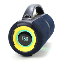 TG-706 Nouvelle Enceinte Portable Sans Fil Bluetooth avec Lumière LED RGB, Étanche pour Extérieur, en Tissu, Son Stéréo et Basses Puissantes, Vente en Gros