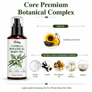 Huile Corporelle Végétale Pressée à Froid à la <span class=keywords><strong>Vanille</strong></span>, Hydratation Profonde, Légère et Non Grasse, Marque Privée OEM, Logo Personnalisé, Vente en Gros - Product Image 2