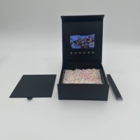Boîte cadeau vidéo personnalisée avec écran LCD noir de 7 pouces, prix d'usine ODM, pour la publicité et le marketing d'entreprise