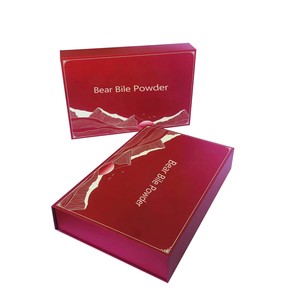 Caja de Cartón Rígida de Lujo Personalizada con Cierre Magnético Rojo, Caja de Papel con Laminación Mate e Inserto de Espuma EVA para Hierbas Medicinales Raras - Product Image 2