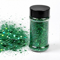 Vente en gros de paillettes holographiques épaisses en vrac, 24 couleurs, en pots shaker de 2 oz, pour la résine, les gobelets, le slime et les créations de Noël