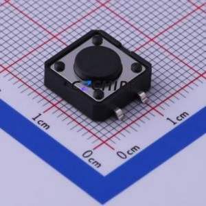 TS-1003S-04526 Tactile Switch SMD-4P,12x12mm Switch Single Pole Single Throw Round Button Vertical Mount 12mm - Product Image 1