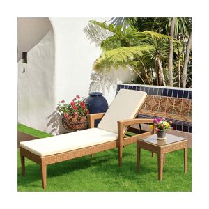 Meubles <span class=keywords><strong>de</strong></span> patio <span class=keywords><strong>de</strong></span> <span class=keywords><strong>jardin</strong></span> d'hôtel chaise longue d'extérieur en corde <span class=keywords><strong>de</strong></span> rotin et teck en aluminium pour la plage chaise longue Chaise longue <span class=keywords><strong>de</strong></span> piscine - Product Image 2
