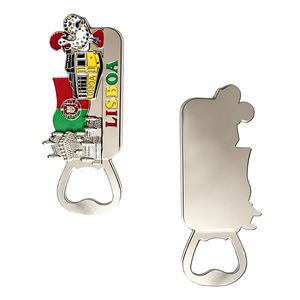 Destapadores de Botellas Metálicos de Recuerdo Turístico de Portugal al por Mayor, Recuerdos de <span class=keywords><strong>Turismo</strong></span> Personalizados de Lisboa y <span class=keywords><strong>Oporto</strong></span>, Imanes para Refrigerador, Herramientas para Latas, Juegos de Regalo - Product Image 2