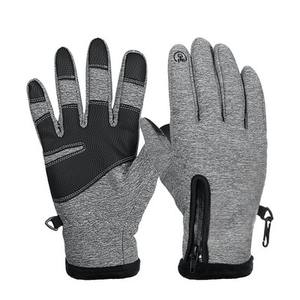 Vente en gros Gants de cyclisme Hiver Fermeture éclair Coupe-vent Gants de ski imperméables et chauds - Product Image 3