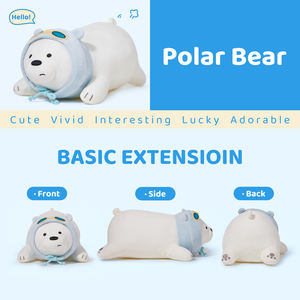 Peluche de los Ositos Desnudos en Posición Acostada, Oso Polar, Lindo Peluche de Animal para Niños, Regalo - Product Image 4