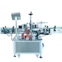 Machine d'étiquetage automatique linéaire électrique avec PLC et boîte de vitesses pour bouteilles rondes, emballages métalliques et plastiques