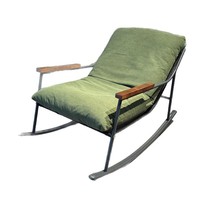 Fauteuil à bascule moderne en métal, canapé inclinable pour salon, mobilier de maison mobile pour balcon