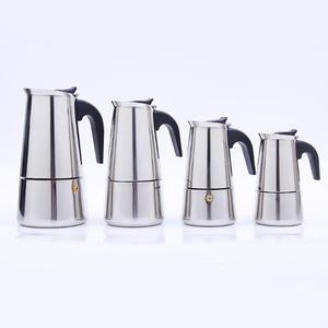 Cafetera Italiana Clásica de Acero Inoxidable, Juego de Café y Té Portátil para Negocios - Product Image 1
