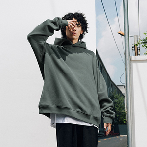 Customizable Drop Shoulder Hoodie Sweatshirt Custom Printing Logo Blank Streetwear Oversized <b>Pullover</b> Hoodies for <b>Men</b> - Product Image 6