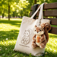 Peluche personnalisée : Lapin, Koala ou Écureuil Mignon et Kawaii avec Visage en Tissu sur Mesure
