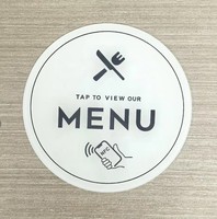 Carte de menu NFC en acrylique avec puce NTAG213, étanche, 13,56 MHz, pour les restaurants