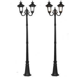2 lampada 3m zona ad alta palo paesaggio esterno <span class=keywords><strong>a</strong></span> led luce del <span class=keywords><strong>giardino</strong></span> - Product Image 4