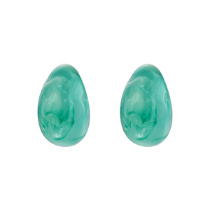 KJ Thiết Kế Ban Đầu Đồ Trang Sức Thời Trang Bông Tai Set Đá Cẩm Thạch Nhựa Waterdrop Stud Dangle Bông Tai - Product Image 3