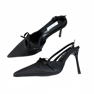 2025 Hot Selling New Pointed Bow Wedding Sandals Temperament Ladies Party Fashion High <b>Heels</b> - Product Image 6