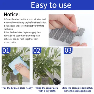 Kit de réparation d'écran de fenêtre auto-adhésif 5 pièces en stock - Product Image 5