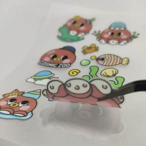 ملصقات ذاتية اللصق من البي في سي على شكل أخطبوط من حديقة الحيوان الكونية - ملصقات زخرفية كرتونية مقاومة للماء لغطاء الهاتف - Product Image 3