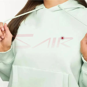 Sweats à capuche surdimensionnés personnalisés pour femmes pulls à capuche sweats à manches longues polaire automne hiver vêtements hauts avec poche - Product Image 4