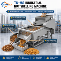 Mesin Pengupas Inti Sawit Macadamia Arecanut Dehusker 380V Sgusciatrice Mandorle Otomatis Industri Rulli CE