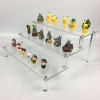 Présentoirs en acrylique personnalisables, étagère de présentation en acrylique noir écologique pour desserts, parfums, cosmétiques, organisateur de rangement