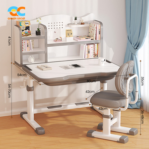 Emballage personnalisé ensemble complet de mobilier scolaire avec chambre à coucher ensemble de table d'étude robuste bureau pour enfants prêt à l'inventaire avec étagère - Product Image 2