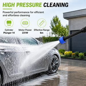 <span class=keywords><strong>Pistolet</strong></span> à eau sans fil portable de haute qualité, 20 bars, 231 W, 12 V/24 V, moteur en cuivre, batterie lithium haute puissance, pour lavage de voiture et pelouse - Product Image 2