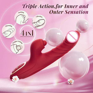 Wearable Vibrator Thrusting <b>Dildo</b> for Women Vibration Flapping Heating IPX7 Waterproof 10 Frequencies Adult Sex Toy for Couples - Product Image 2