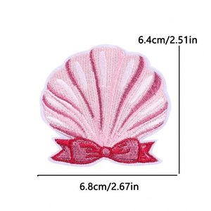 Parches Termoadhesivos Bordados al por Mayor, Parche de Cereza Pequeña y Flor Cruzada Clásica Rosa de Moda para Ropa y Sombreros - Product Image 3
