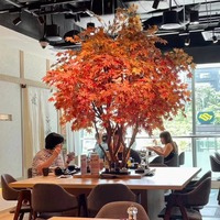 NINI Arbre Bonsaï Artificiel en Fibre de Verre Haute Simulation, Décoration Intérieure Faite à la Main, Écologique, pour Noël, Pâques, Mariage