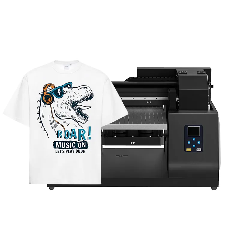 DTF Printer A3 L1800 mesin Transfer Built-in sistem sirkulasi tinta putih untuk gelap/cahaya kaus, Hoodie, bantal, berbeda Fab