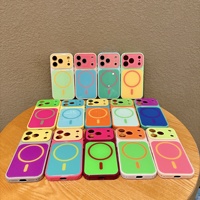 Coque de téléphone magnétique colorée pour iPhone 18 Pro Max, coque de téléphone iPhone 16 Pro, protection intégrale 14/15