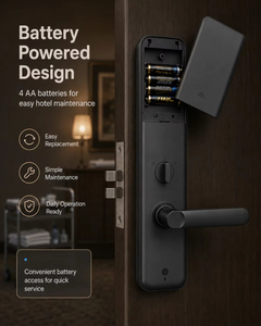 Cerradura Inteligente de Alta Seguridad para Hotel, Precio de Fábrica, con Tarjeta RFID, Sistema de Cerradura Electrónica Impermeable, Wi-Fi, 4 Pilas AA - Product Image 2