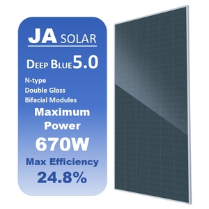 Módulo Solar JA Deepblue 5.0 M66D50 Comercial y Residencial Tipo N Bifacial de Doble Vidrio Monocristalino 645W 650W 655W 660W 665W 670W - Product Image 1