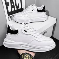 Chaussures de skate blanches légères et respirantes pour hommes et jeunes, nouvelle collection automne, tendance, polyvalentes, décontractées, à prix de gros