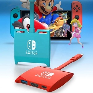 Nintendo Switch-USB-C Hub Multi <span class=keywords><strong>3</strong></span> en 1, convertidor tipo C a 4K x 2K HDTV PD, adaptador de carga para Nintendo Switch, accesorios de juego - Product Image 2